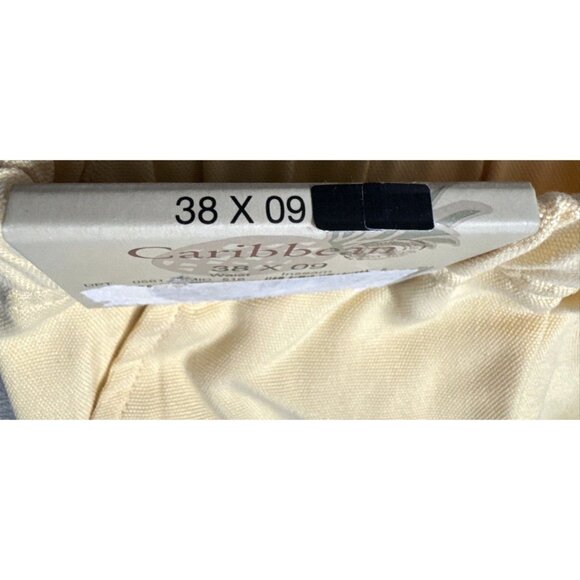 Caribbean Silk Shorts Mens 38 Chino Relaxed Elastic Waist Coastal Resort‎ 9" NEW - Picture 6 of 7